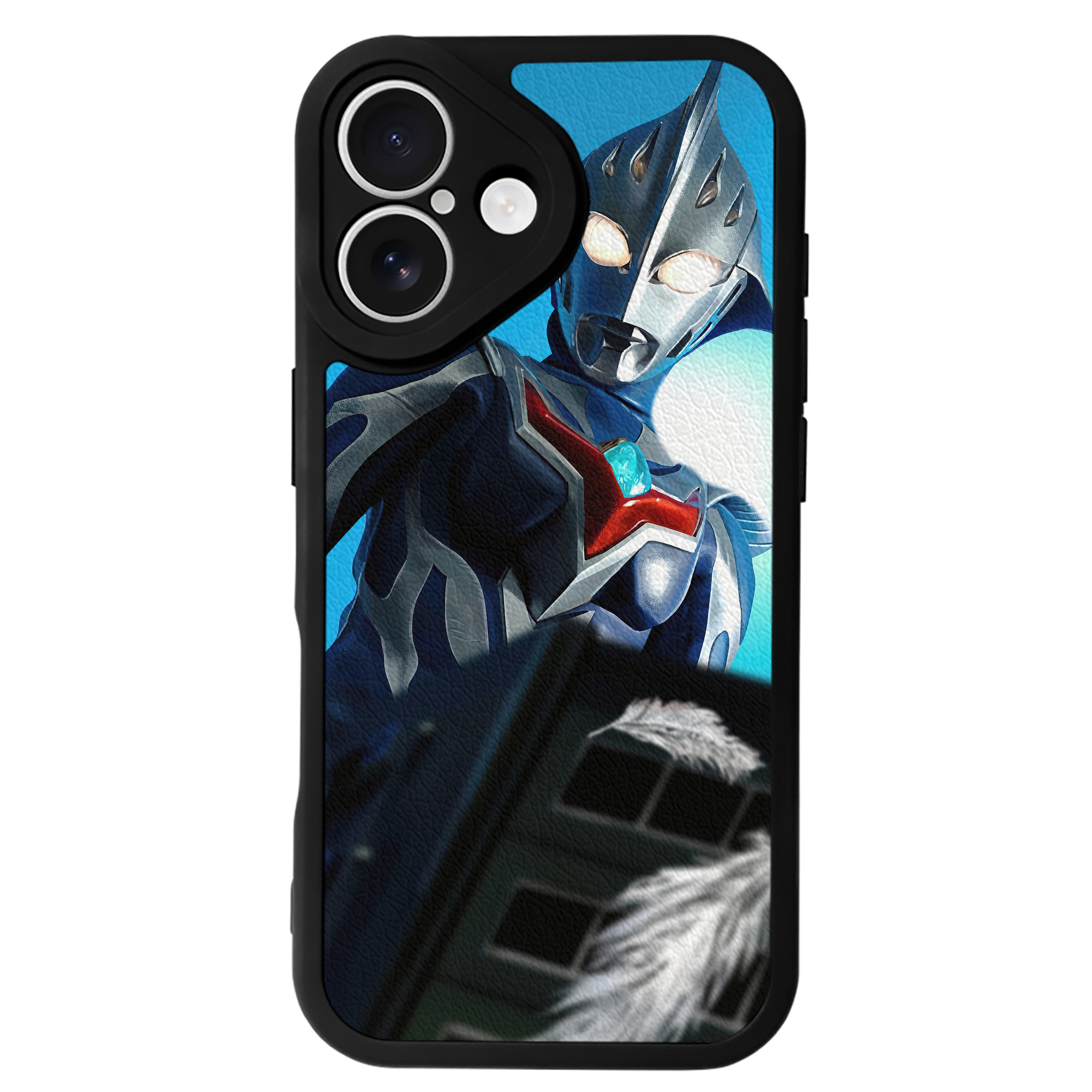（画像用） ウルトラマン Ultraman 【iPhone 16シリーズ対応】シリコンスマホケース（レザー調） 材質：シリコン